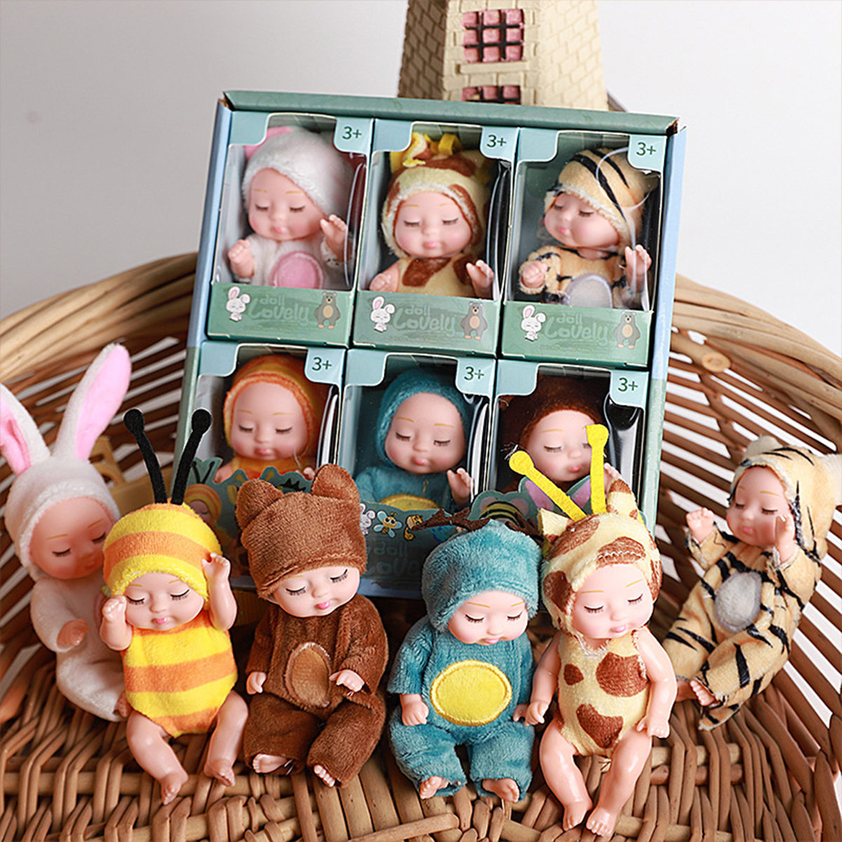 Baby Clothing Kit - 1/6PCS Mini Newborn Doll Rebirth Doll