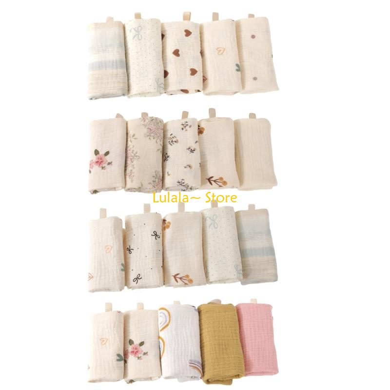 Y4QA Pack of 5pcs Soft Baby Wa - đánh giá và giá Printed Bibs Pack