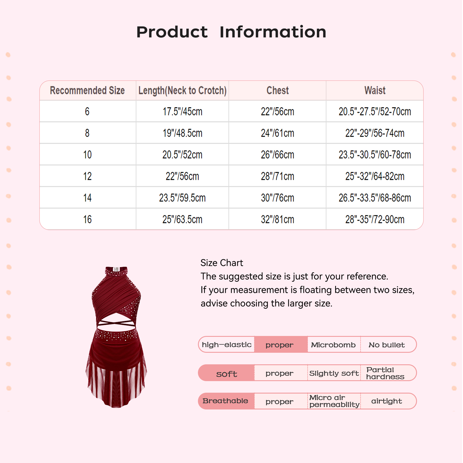 Kids Girls Ballet Leotard Dres - đánh giá và giá Baby Clothing Size