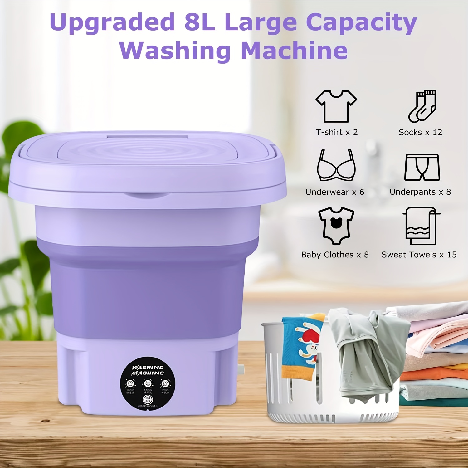 Portable Washing Machine with  - đánh giá và giá Baby Clothing Washing Machine