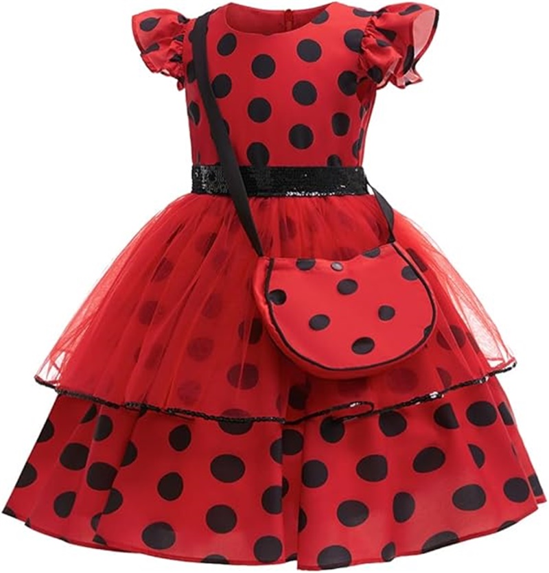 Girls Cosplay Costume Polka Do - đánh giá và giá Baby Clothing Size