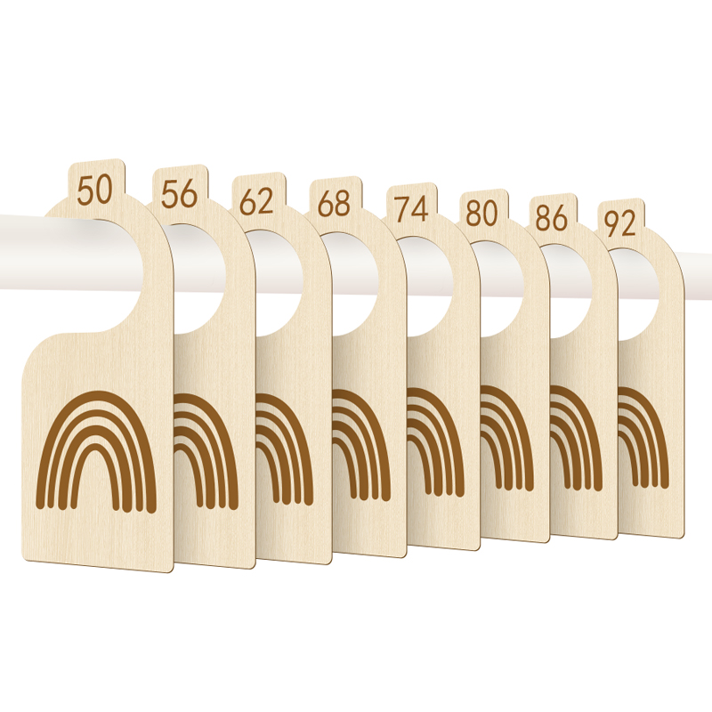 8Pcs Baby Clothes Size Hanger  - đánh giá và giá Baby Clothing Cupboard