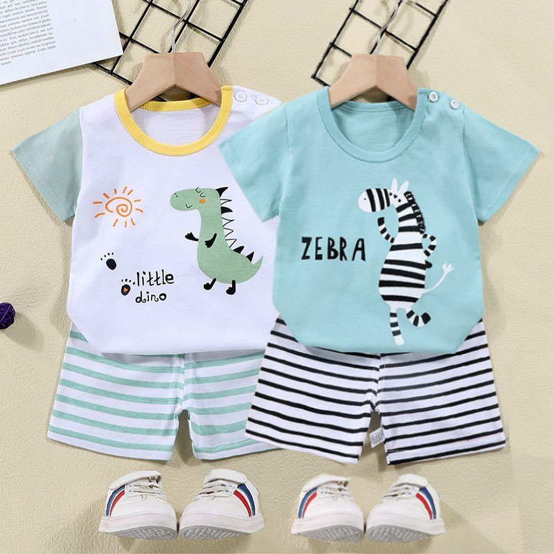 Cotton Tees+Shorts 2-piece Tra - đánh giá và giá Baby Clothing For Sale