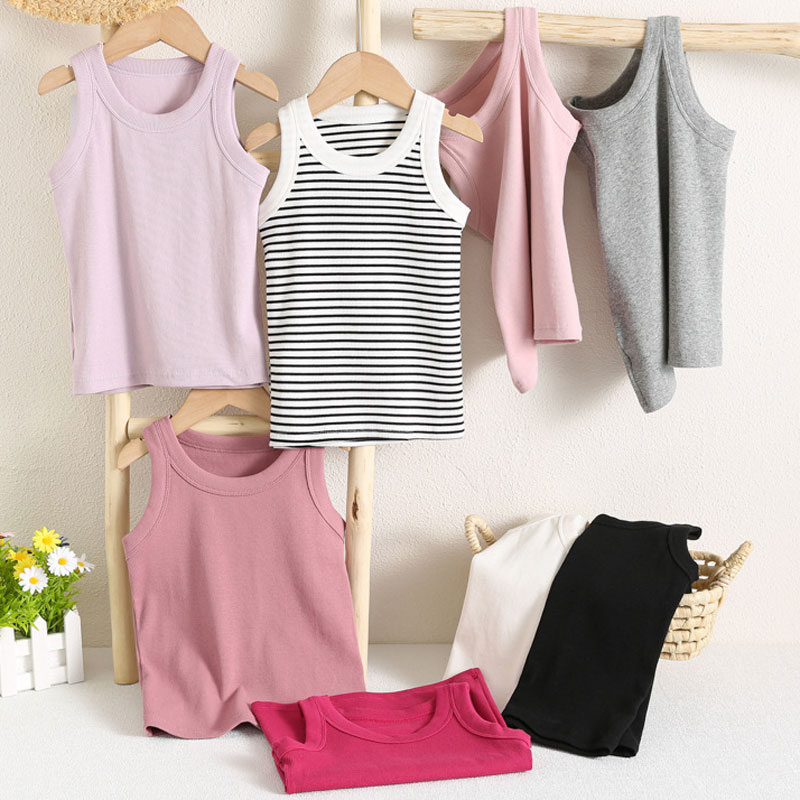 Kids Sleeveless T-shirts Candy - đánh giá và giá Baby Clothing For Sale