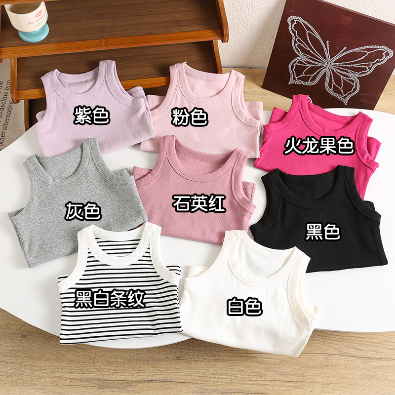 Kids Sleeveless T-shirts Candy - đánh giá và giá Baby Clothing For Sale