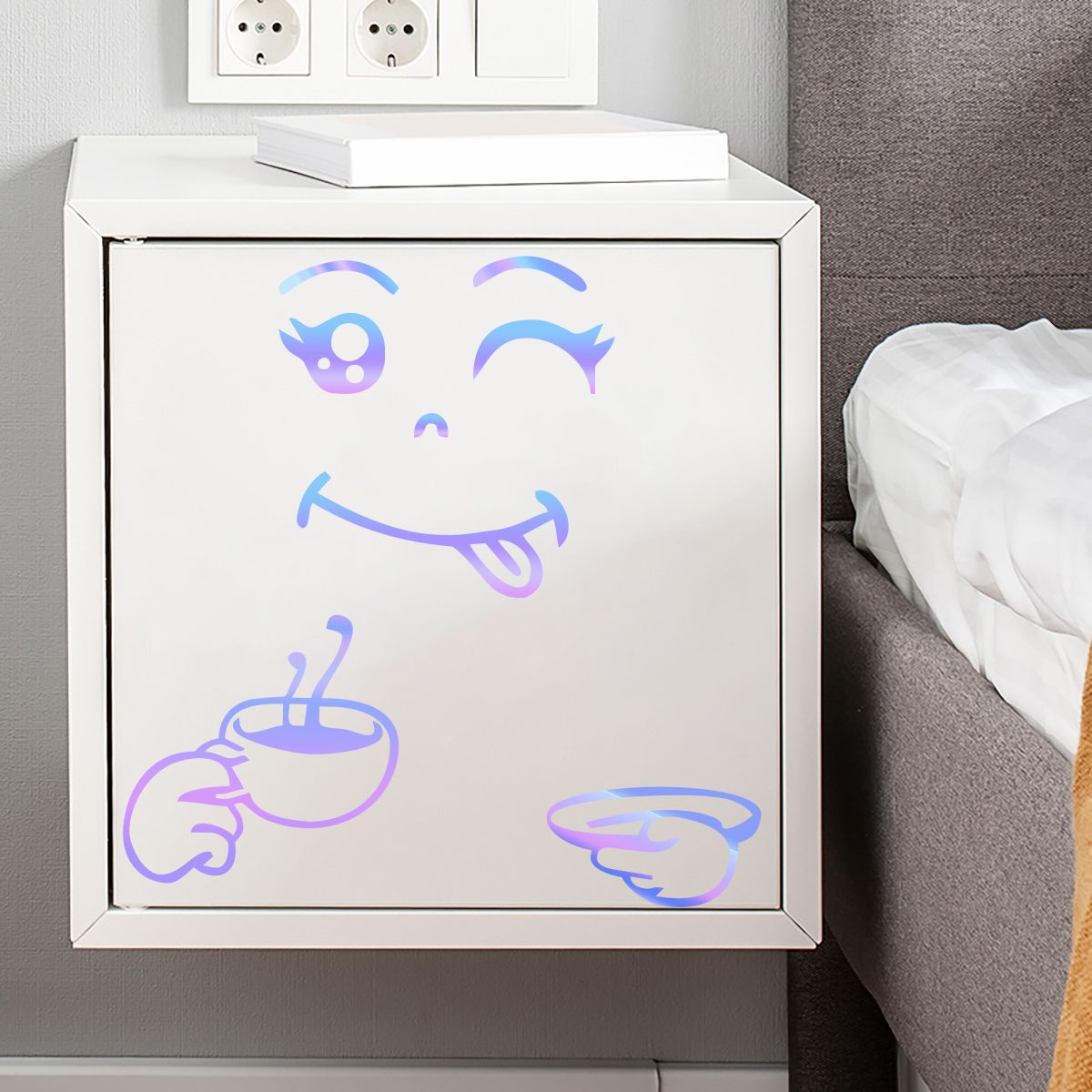 Cartoon Cute Smile Face Lumino - đánh giá và giá Baby Clothing Cupboard