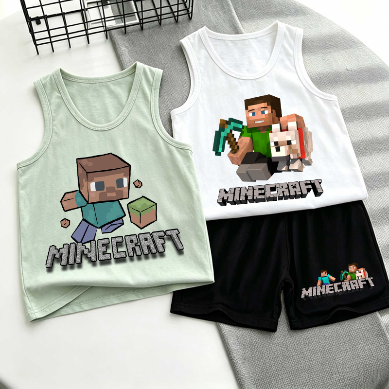 Minecrafted Children Vest+shor - đánh giá và giá Baby Clothing Kit