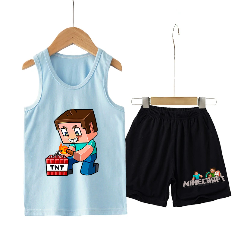 Minecrafted Children Vest+shor - đánh giá và giá Baby Clothing Kit