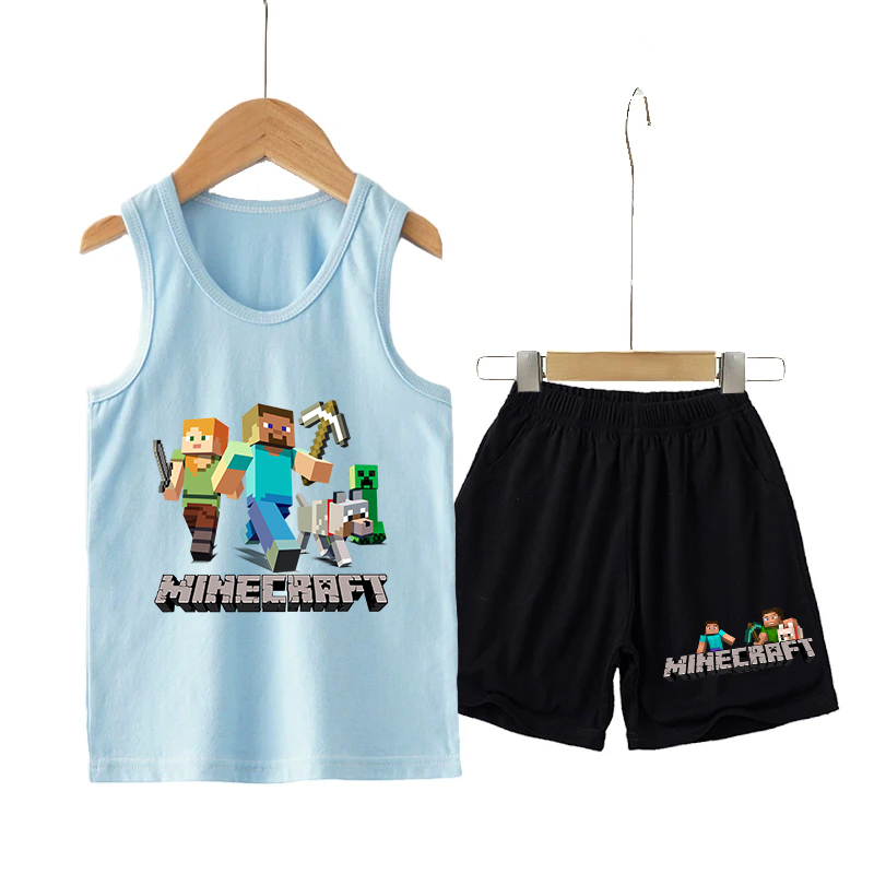 Minecrafted Children Vest+shor - đánh giá và giá Baby Clothing Kit
