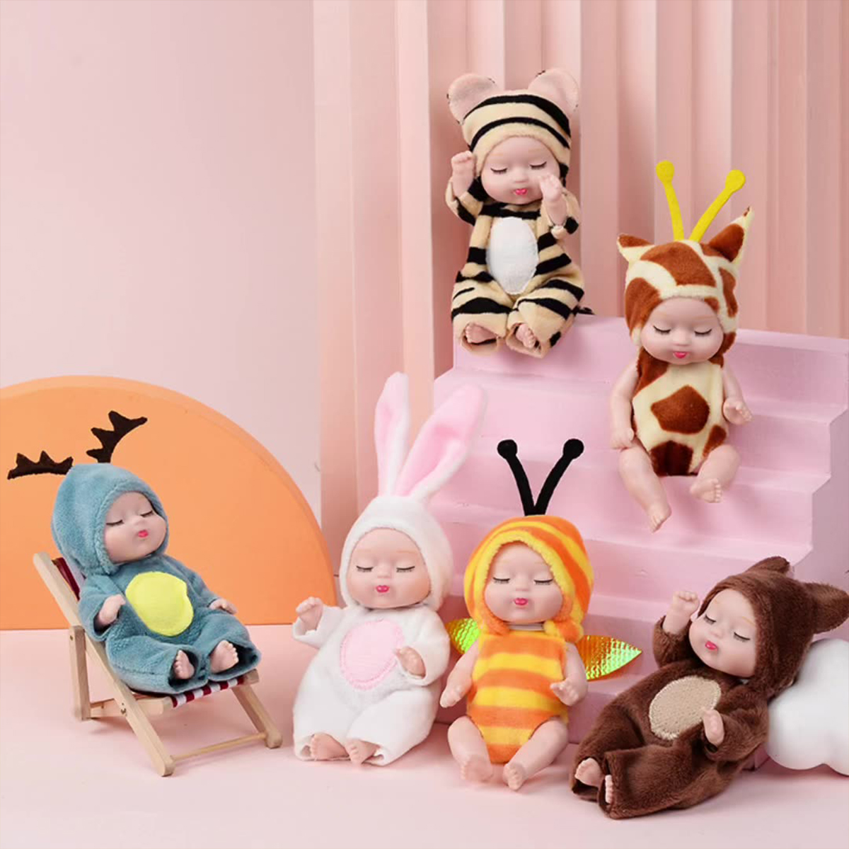 1/6PCS Mini Newborn Doll Rebir - đánh giá và giá Baby Clothing Kit
