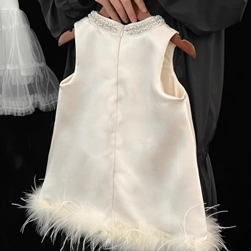 2025 New Girls Satin Feather P - đánh giá và giá Baby Clothing Accessories