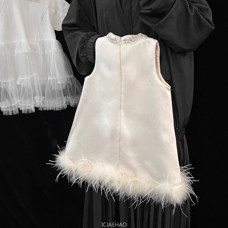 2025 New Girls Satin Feather P - đánh giá và giá Baby Clothing Accessories