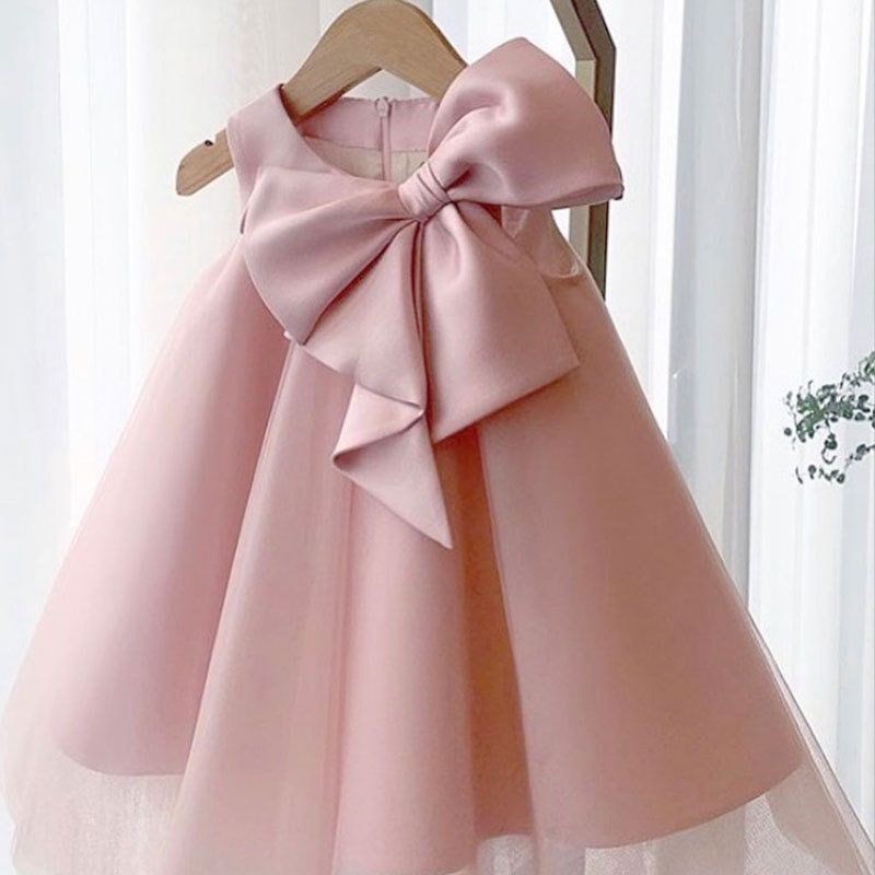 Summer Big Bow Baby Girl Dress - đánh giá và giá Baby Clothing Accessories