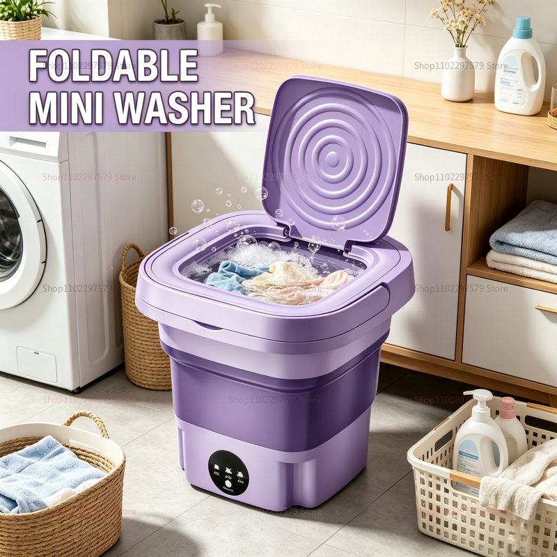 8L Portable Foldable Mini Wash - đánh giá và giá Baby Clothing Washing Machine