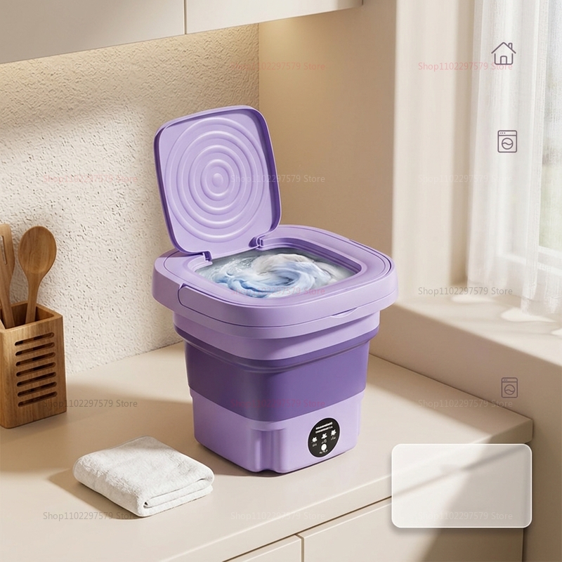 8L Portable Foldable Mini Wash - đánh giá và giá Baby Clothing Washing Machine