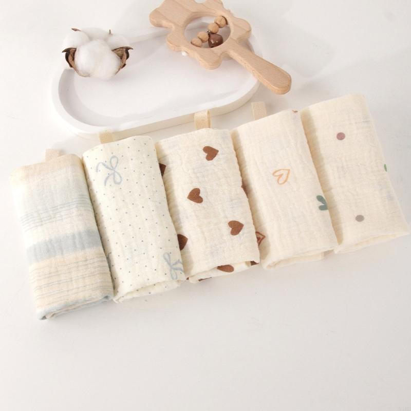  Pack of 5pcs Newborns Bath To - đánh giá và giá Printed Bibs Pack