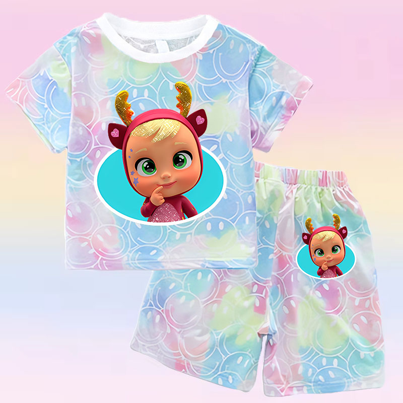 Crying Babies T-shirt Set Chil - đánh giá và giá Baby Clothing For Summer