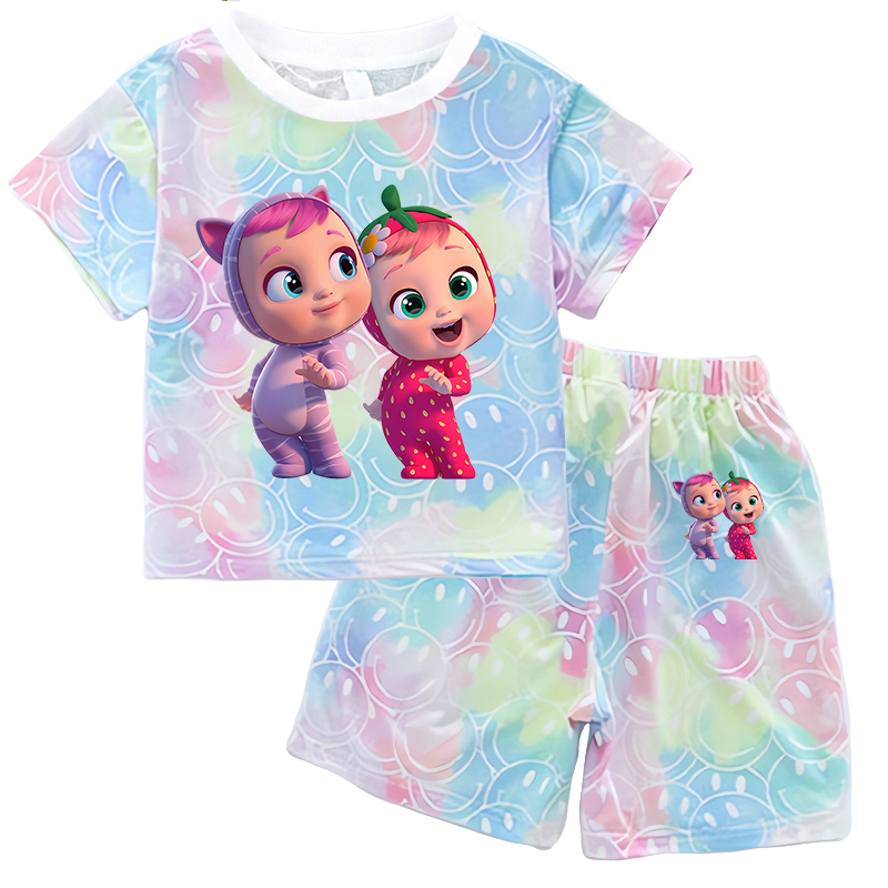 Crying Babies T-shirt Set Chil - đánh giá và giá Baby Clothing For Summer