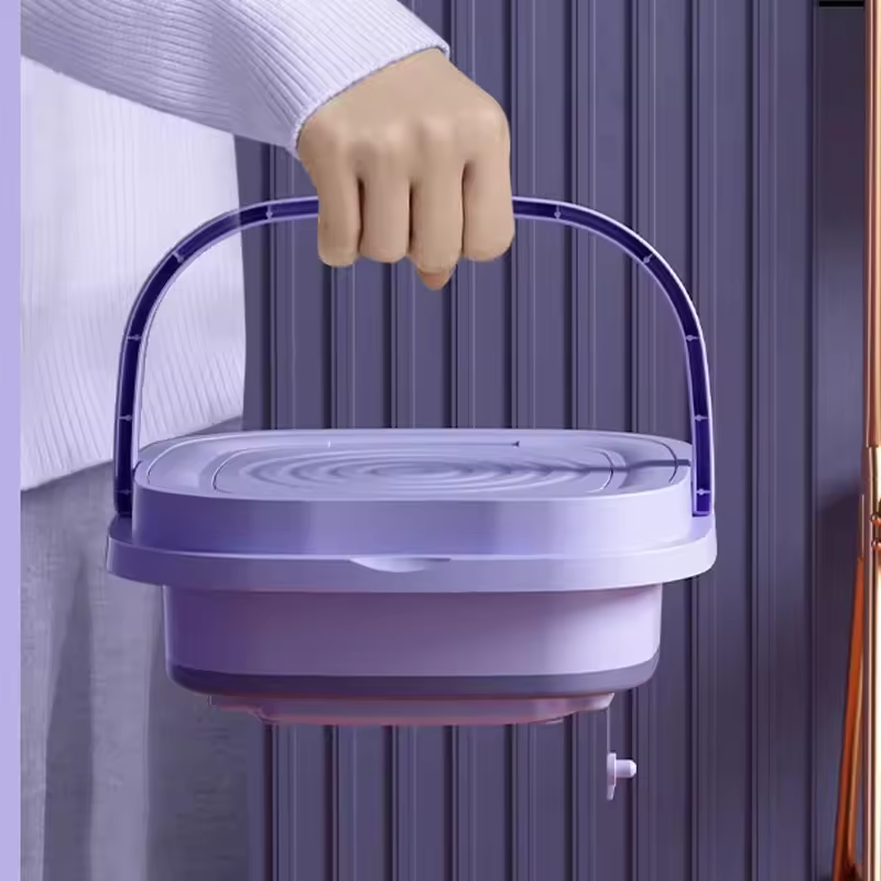 Portable Folding Mini Washing  - đánh giá và giá Baby Clothing Washing Machine
