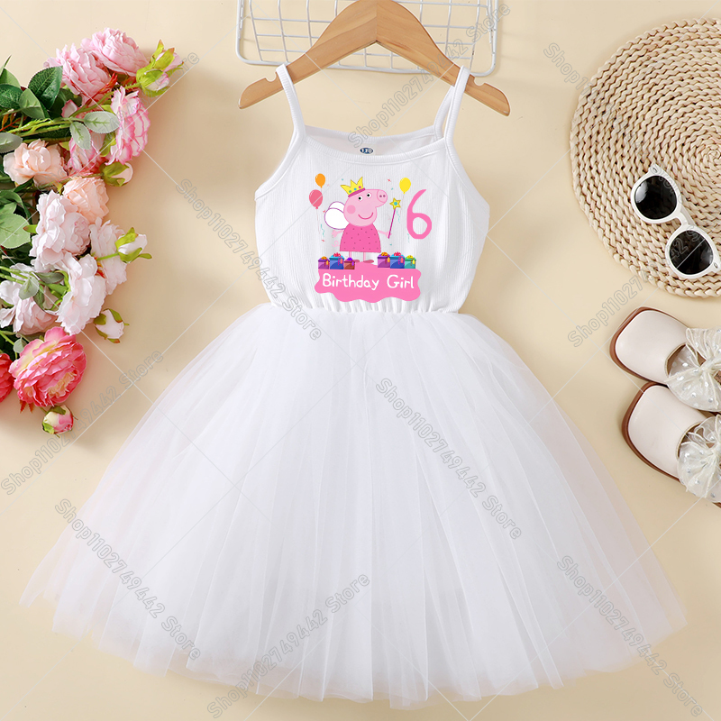 Peppa Pigs Dress Birthday Numb - đánh giá và giá Baby Clothing For Summer