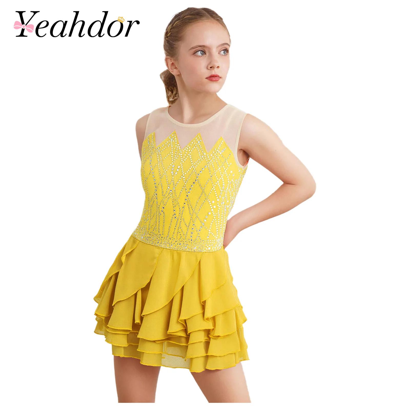 Girls Mesh Figure Skating Dres - đánh giá và giá Baby Clothing Size
