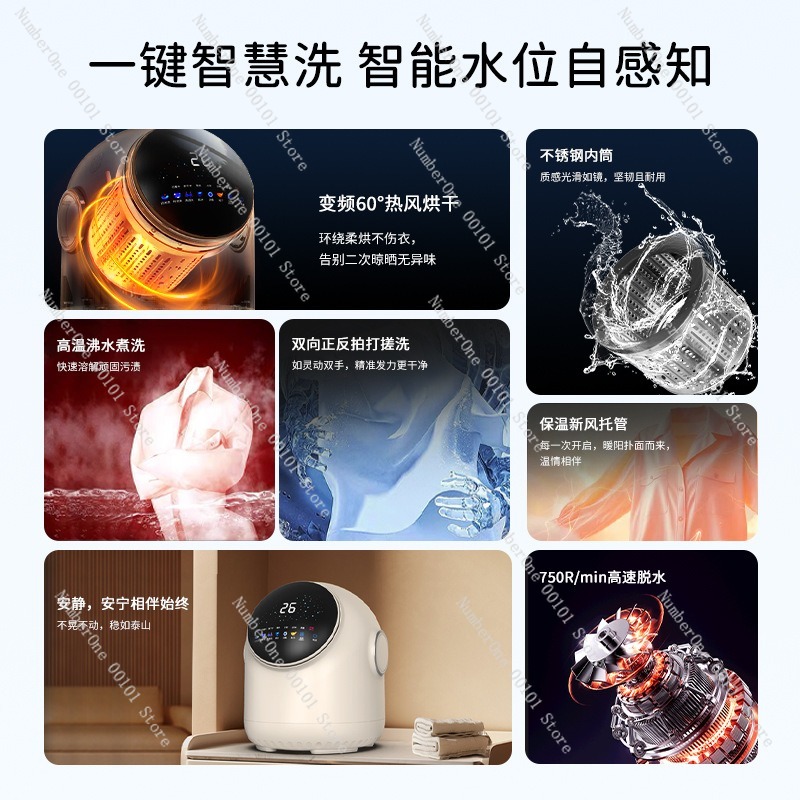 Fully Automatic Underwear Wash - đánh giá và giá Baby Clothing Washing Machine