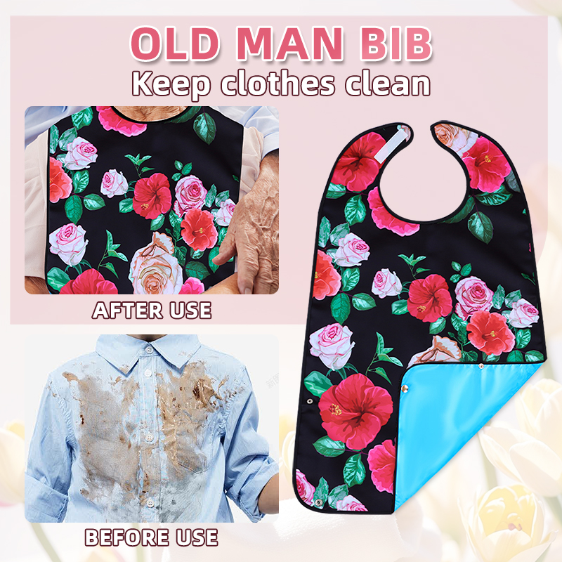 Waterproof Bib for Middle-Aged - đánh giá và giá Printed Bibs Pack